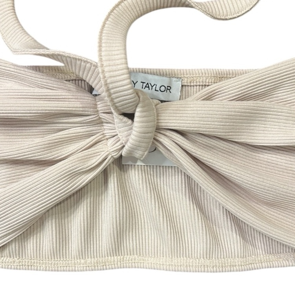 Kimberly Taylor Cabana Bandeau Bralette in Stone Resort Ware Size Large NWT - Picture 7 of 11